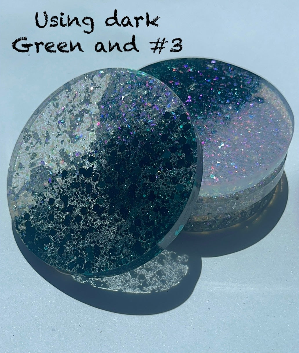 Two-toned coasters