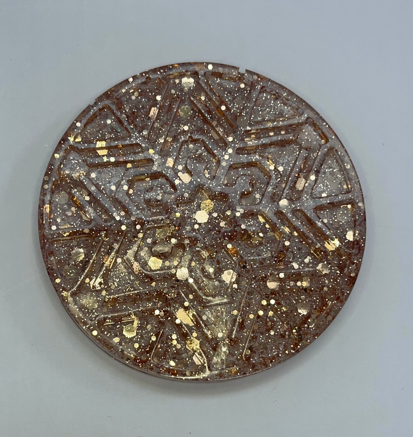 Christmas snowflake coasters