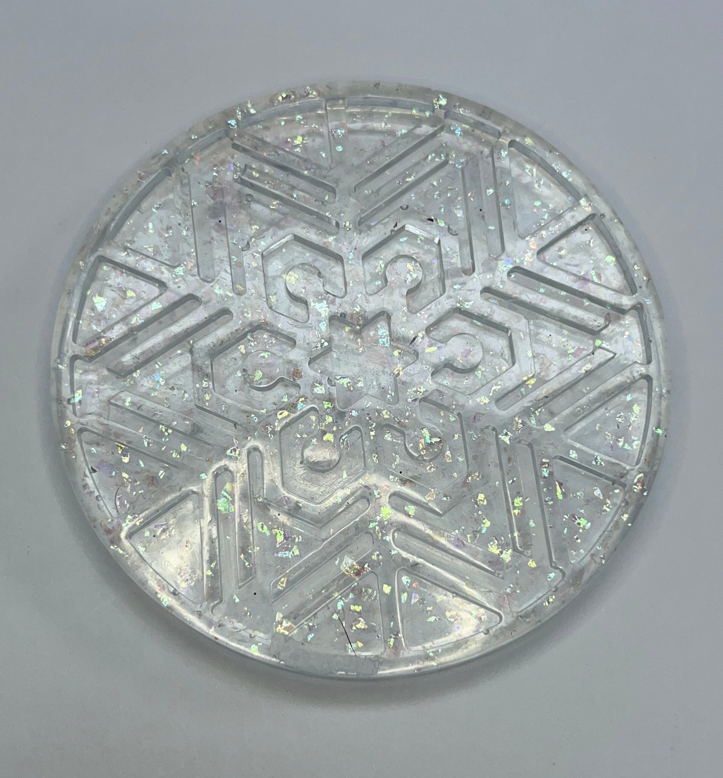 Christmas snowflake coasters