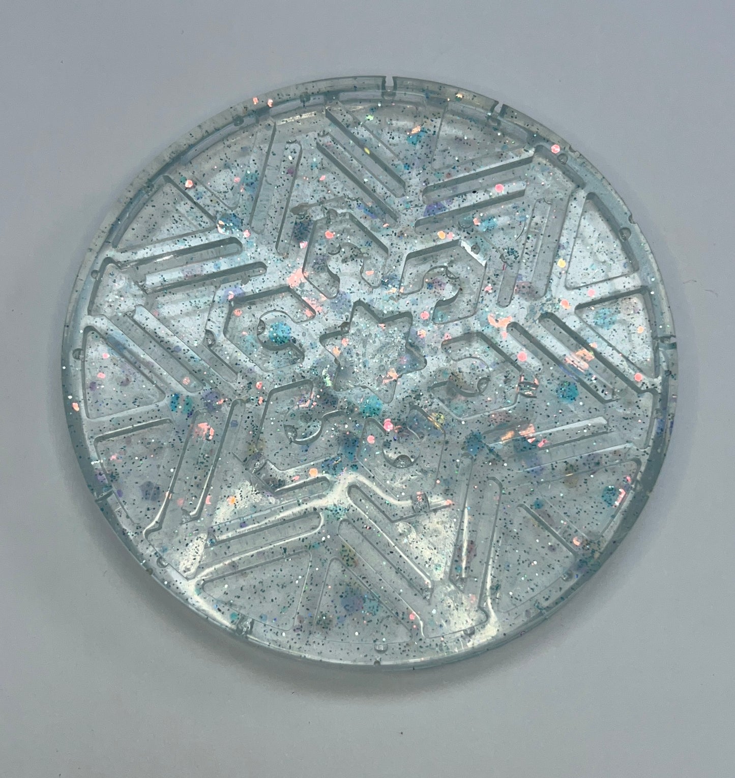 Christmas snowflake coasters