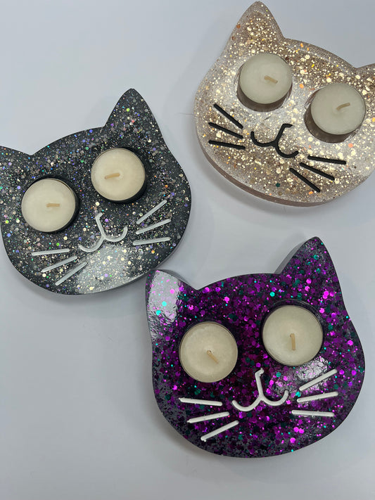 Cat eye tealight holder