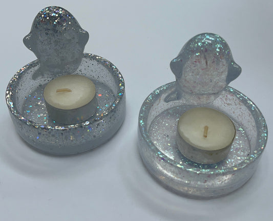 Ghost figure tealight holder